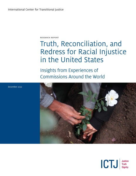 Image of cover of report Truth, Reconciliation, and Redress for Racial Injustice in the United States