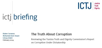 First page of the briefing paper The Truth About Corruption