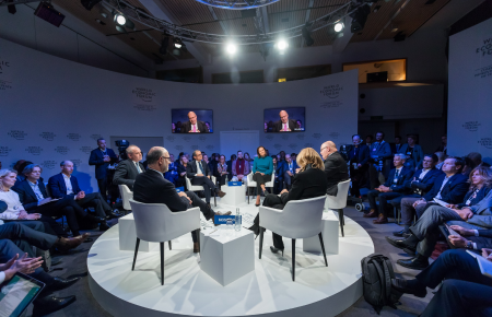group of people meeting and talking