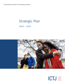 The cover of a report with the text, "2022-2027, Strategic Plan," with an image of people embracing underneath.