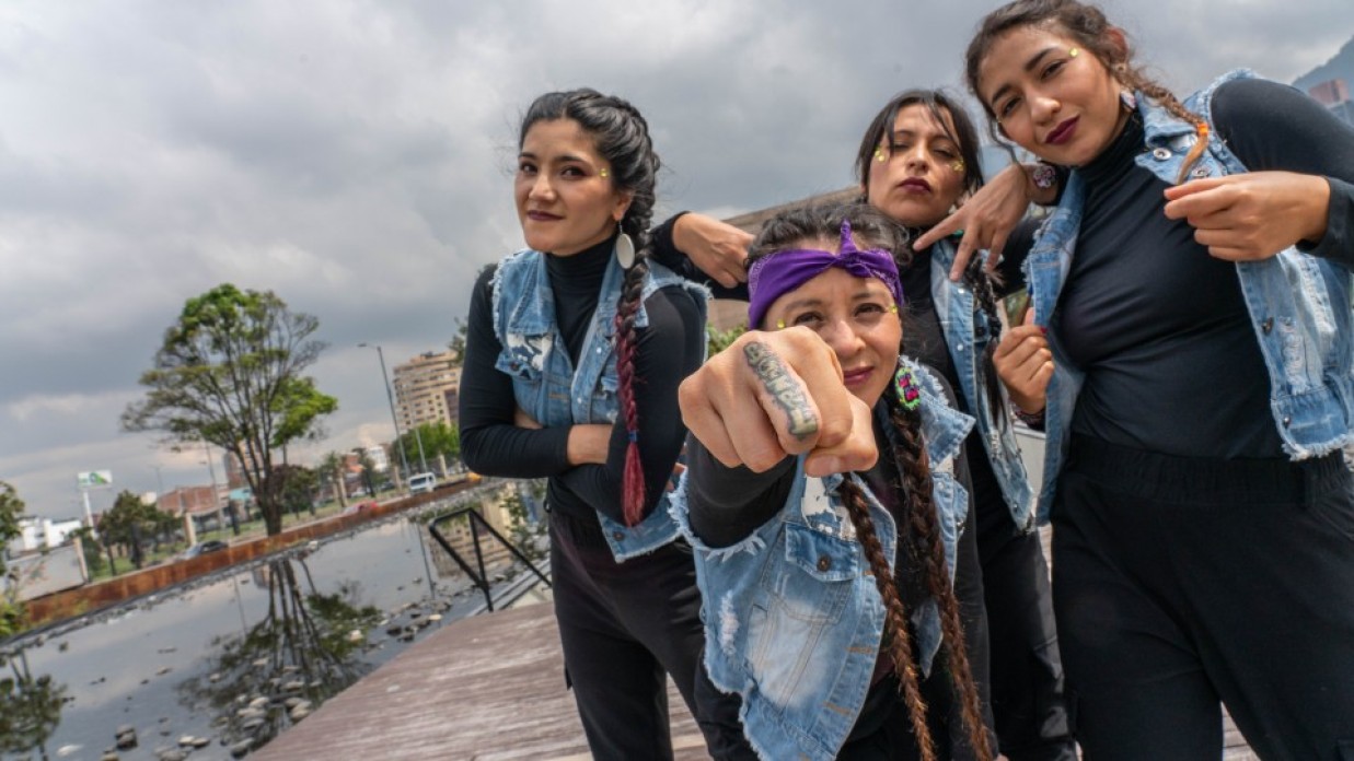 A group of female dancers.